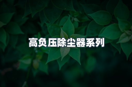 高负压除尘器系列